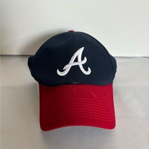 Atlanta Braves‎ baseball team snap back hat color blue and red